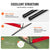 VEVOR Barricade Backstop Net, 16x10 ft Ball Sports Barrier Netting, Portable Practice Equipment with Carry Bag, Protection Screen for Baseball Softball Lacrosse Soccer Hockey Training, for Backyard