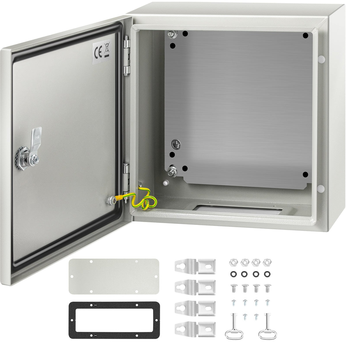 VEVOR NEMA Steel Enclosure, 12 x 12 x 6''steel electrical box
electrical enclosur NEMA 4X Steel Electrical Box, IP66 Waterproof &amp; Dustproof, Outdoor/Indoor Electrical Junction Box, with Mounting Plat
