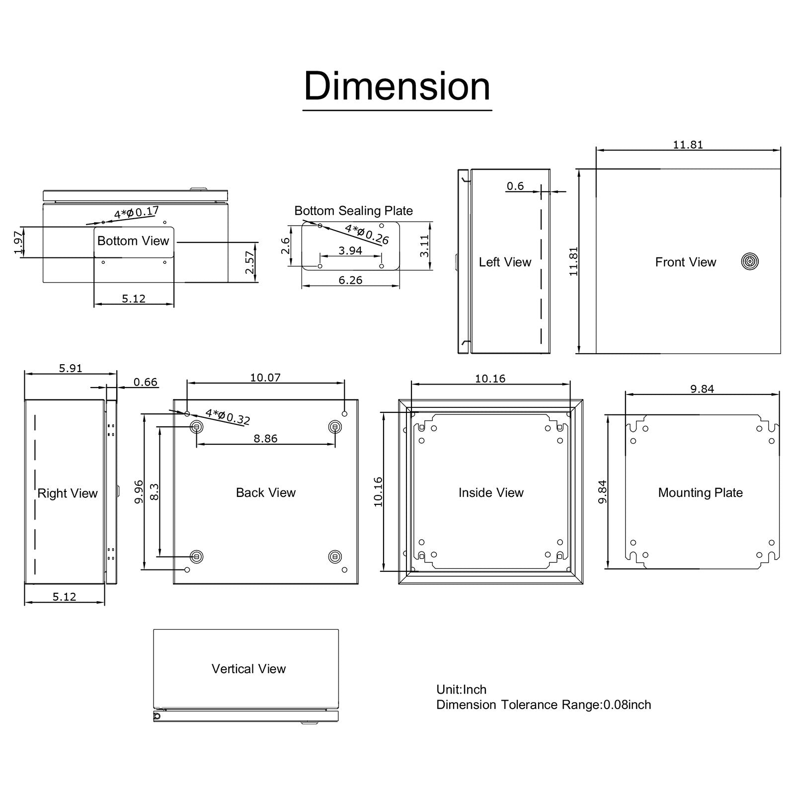 VEVOR NEMA Steel Enclosure, 12 x 12 x 6''steel electrical box
electrical enclosur NEMA 4X Steel Electrical Box, IP66 Waterproof & Dustproof, Outdoor/Indoor Electrical Junction Box, with Mounting Plat