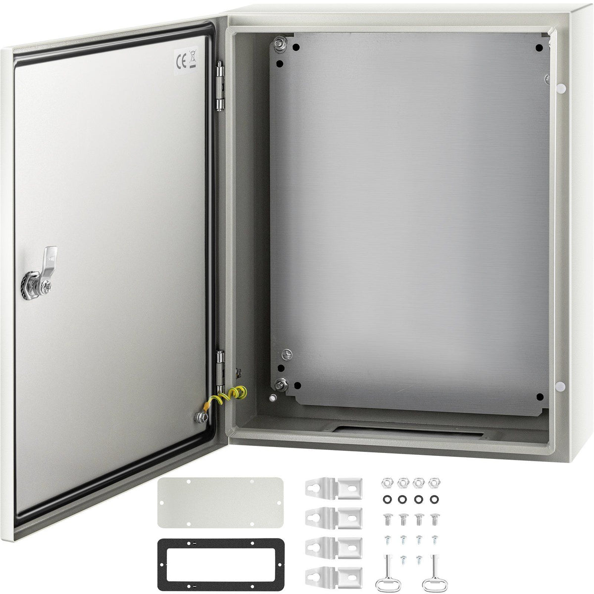 NEMA Steel Enclosure, 50 x 40 x 15 cm NEMA 4X Steel Electrical Box, IP66 Waterproof &amp; Dustproof, Outdoor/Indoor Electrical Junction Box, with Mounting Plate
