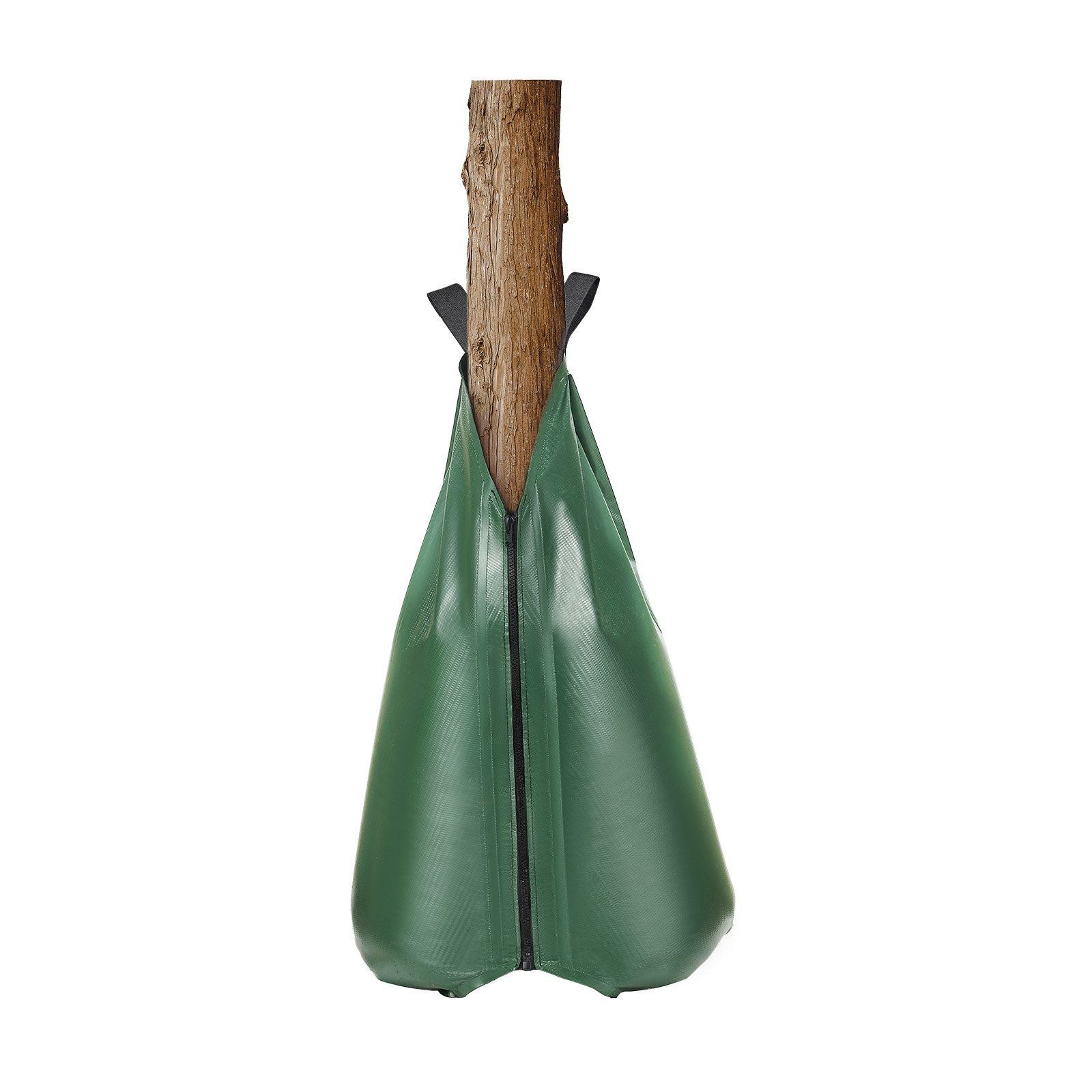 Tree Watering Bag, 12 Packs 20 Gallons Watering Bags for New Trees, 5-9 Hours Slow Release Refillable Tree Drip Irrigation Bags with Zipper, Durable Tree Watering System for Deep Root Targeting
