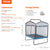 VEVOR 6FT Trampoline for Kids, 72" Indoor/Outdoor Toddlers Trampoline, Mini Baby Trampoline with Safety Enclosure Net, Gymnastics Bar, Hammock, Recreational Trampoline Birthday Gift for 3+ Years Kids