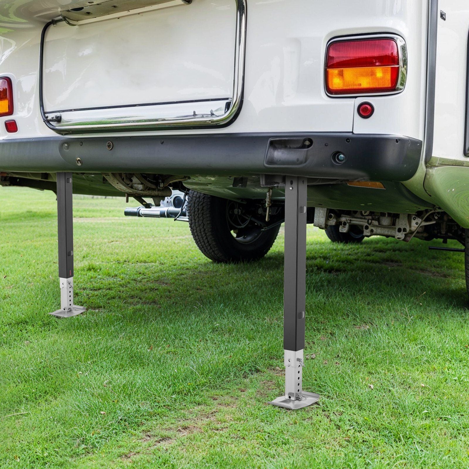 RV Lead Fifth Wheel Landing Gear Leg 179013, 825 mm 5th Wheel Landing Gear Universal Replacement Compatible with Lippert Venture, Atwood, Stromberg Carlson Systems, with Pin and Base, Black