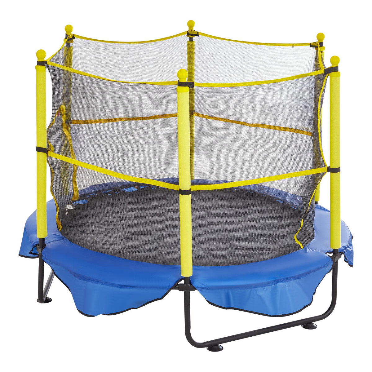 VEVOR 5FT Trampoline for Kids, 60&quot; Indoor Outdoor Trampoline with Safety Enclosure Net, Basketball Hoop and Ocean Balls, Mini Toddler Recreational Trampoline Birthday Gifts for 3+ Years Kids