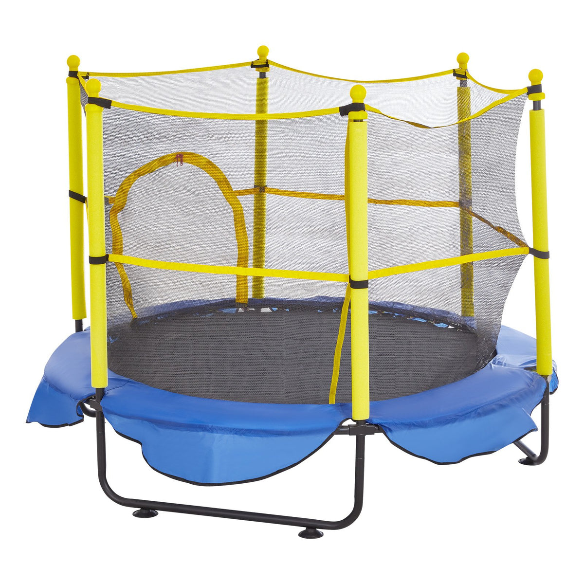 VEVOR 5FT Trampoline for Kids, 60" Indoor Outdoor Trampoline with Safety Enclosure Net, Basketball Hoop and Ocean Balls, Mini Toddler Recreational Trampoline Birthday Gifts for 3+ Years Kids