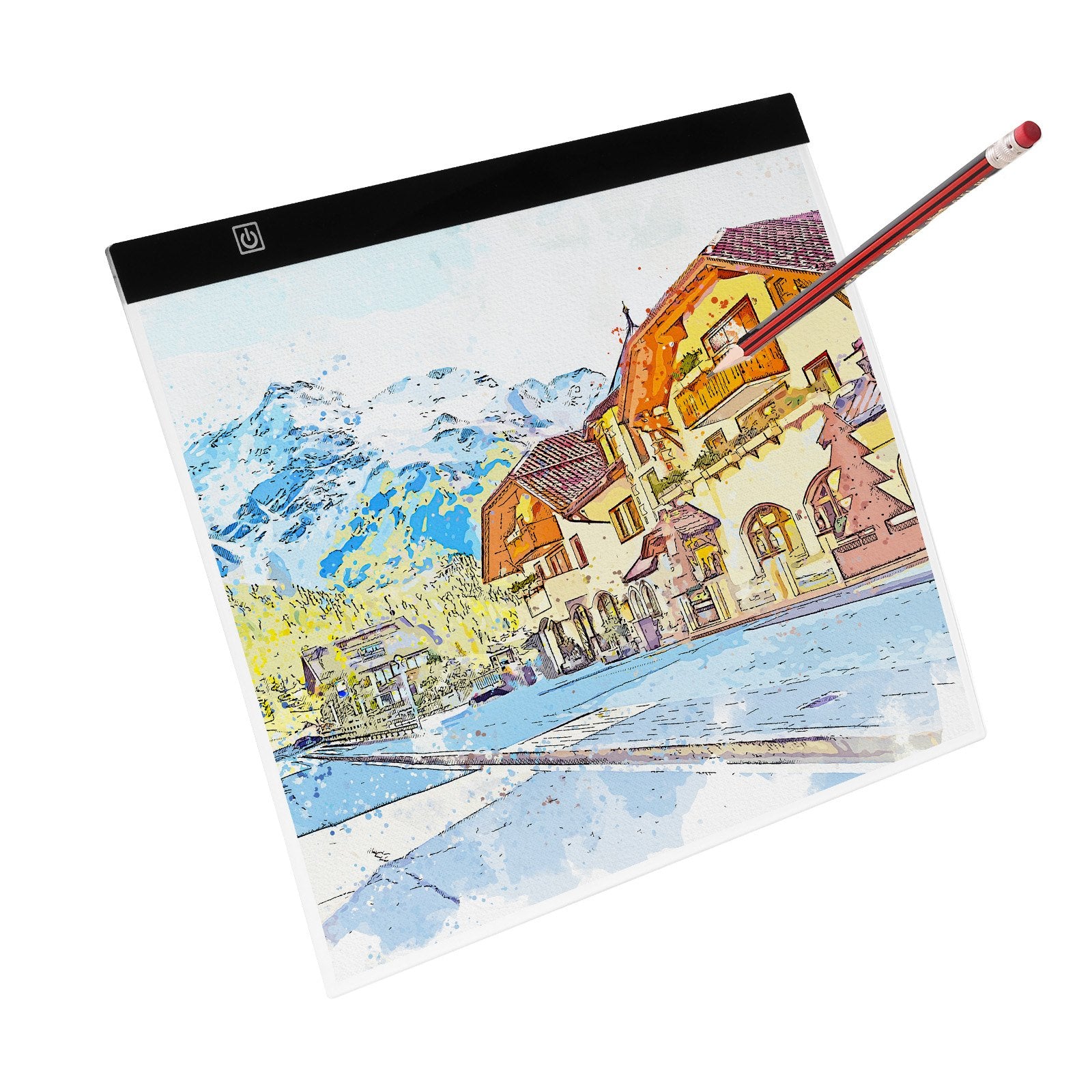 VEVOR Light Board, B4 LED Light Pad Ultra-Thin Portable Light Box, USB Powered Light Table for Art Tracing, Light Box for Diamond Painting, Animation, Sketching, Drawing, Stenciling, Artists (Black)