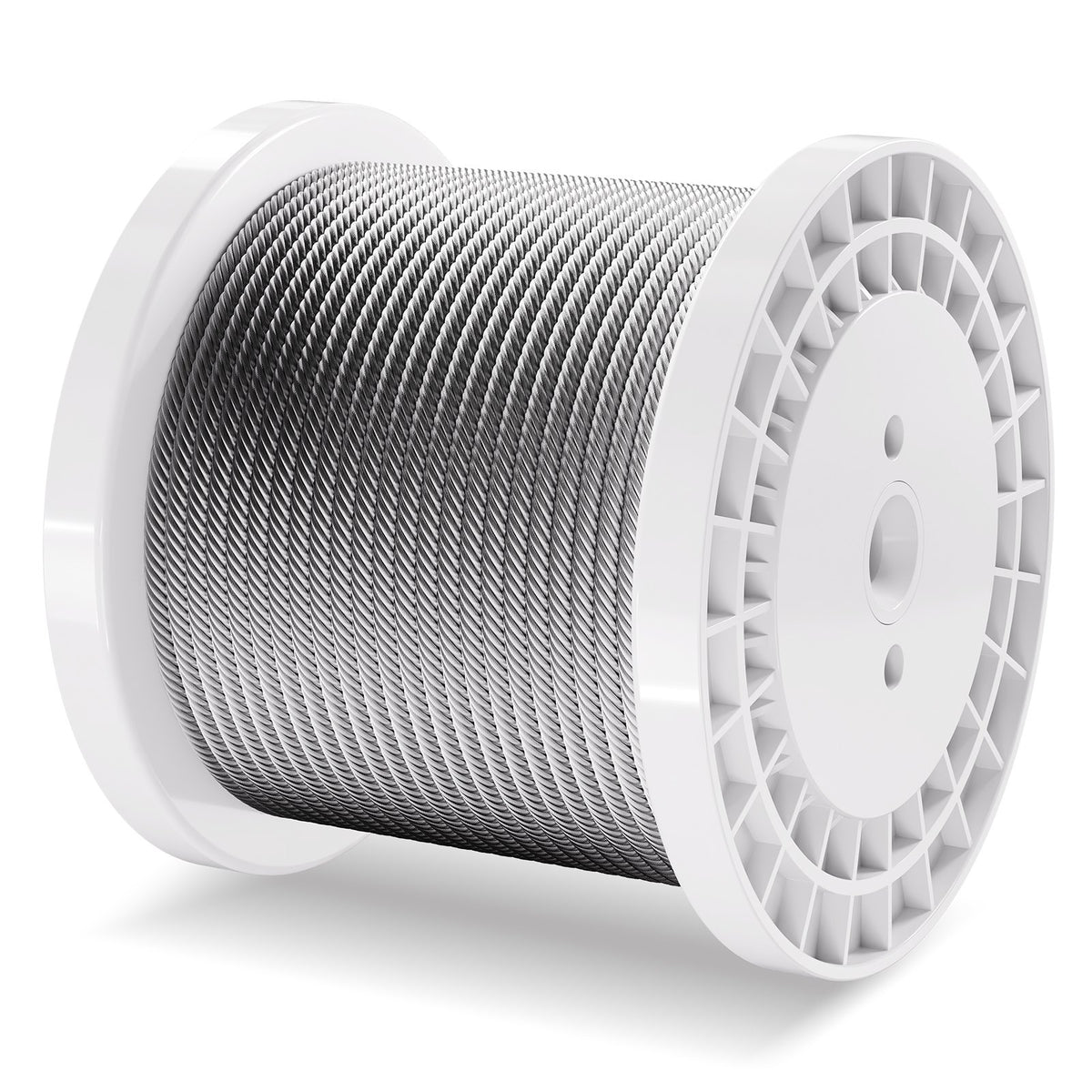 VEVOR Carbon Steel Cable 6.35 mm 7 x 19 Steel Wire Rope 76.2 m Cable Railing