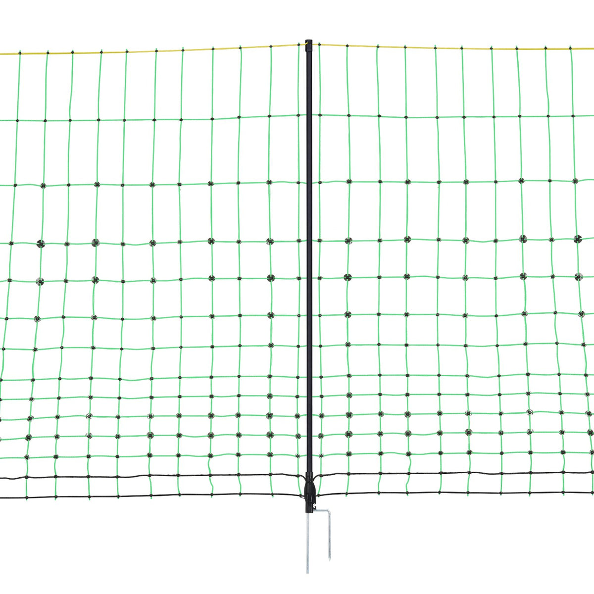 VEVOR Electric Fence Netting, 0.88 x 49.98 m, PE Net Fencing with Posts & Double-Spiked Stakes, Utility Portable Mesh for Goats, Sheep, Lambs, Deer, Hogs, Dogs, Used in Backyards, Farms, and Ranches