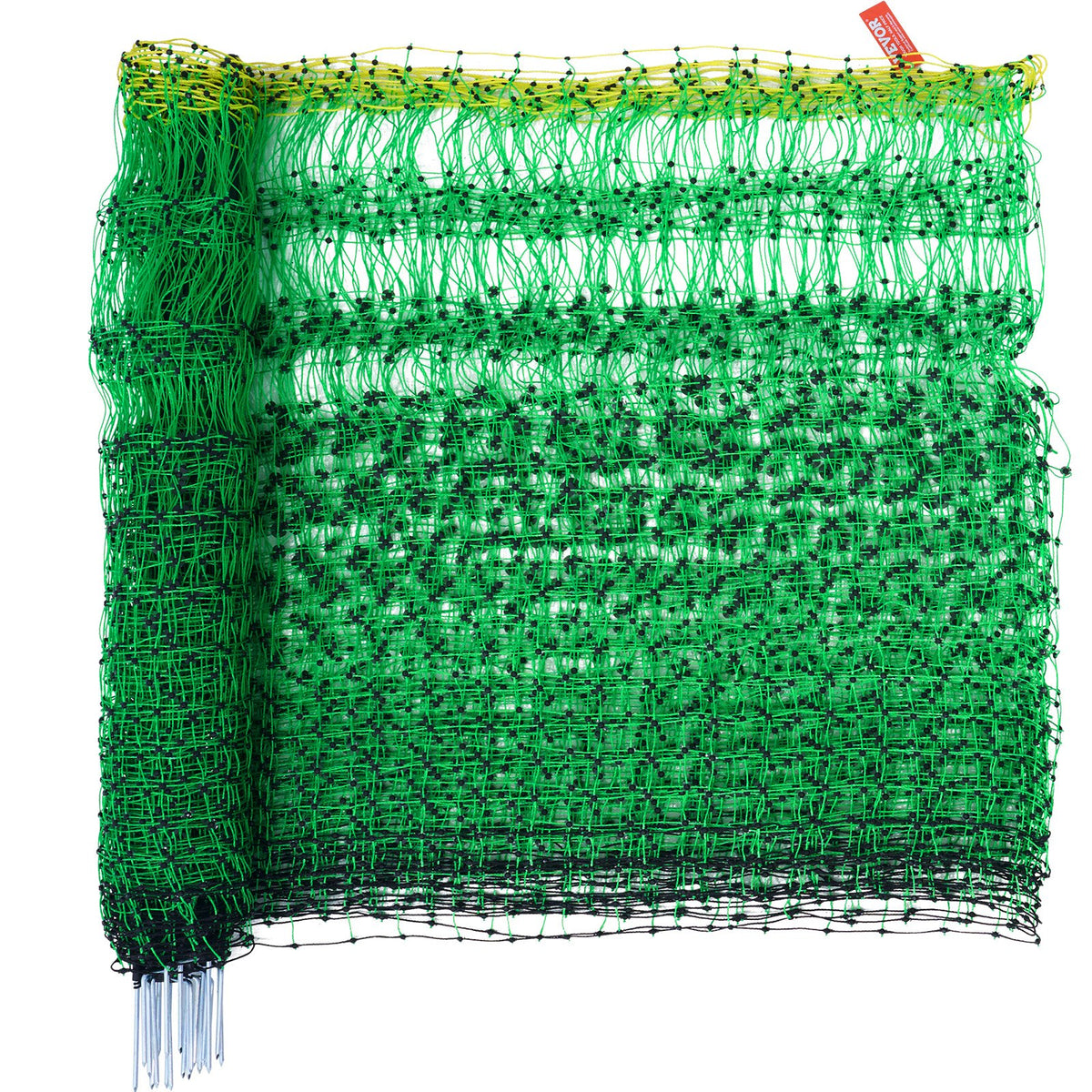 VEVOR Electric Fence Netting, 1.06 x 49.98 m, PE Net Fencing with Posts &amp; Double-Spiked Stakes, Utility Portable Mesh for Goats, Sheep, Lambs, Deer, Hogs, Dogs, Used in Backyards, Farms, and Ranches