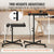 VEVOR Flash Dryer, 16 x 16 inch Flash Dryer for Screen Printing, High Power Silk Screen Printing Dryer with Height Adjustable Stand, 360° Rotation, X-Shaped Base, Steel T-Shirt Curing Machine