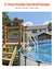 VEVOR 4-Step Taupe Robust Pool Ladder of 2 Handrails for 1219.2-1371.6 mm Pools