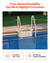 VEVOR 4-Step Taupe Robust Pool Ladder of 2 Handrails for 1219.2-1371.6 mm Pools
