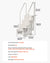 VEVOR 4-Step White Robust Pool Ladder of 2 Handrails for 1219.2-1371.6 mm Pools