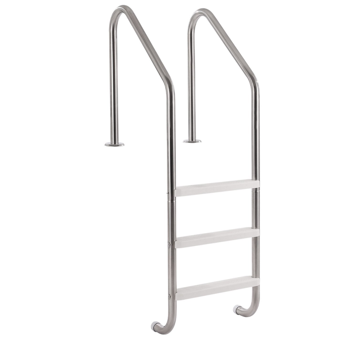 VEVOR Stainless Steel Pool Ladder 3-Step & 2 Handrails for 1219.2-1371.6 mm Pool