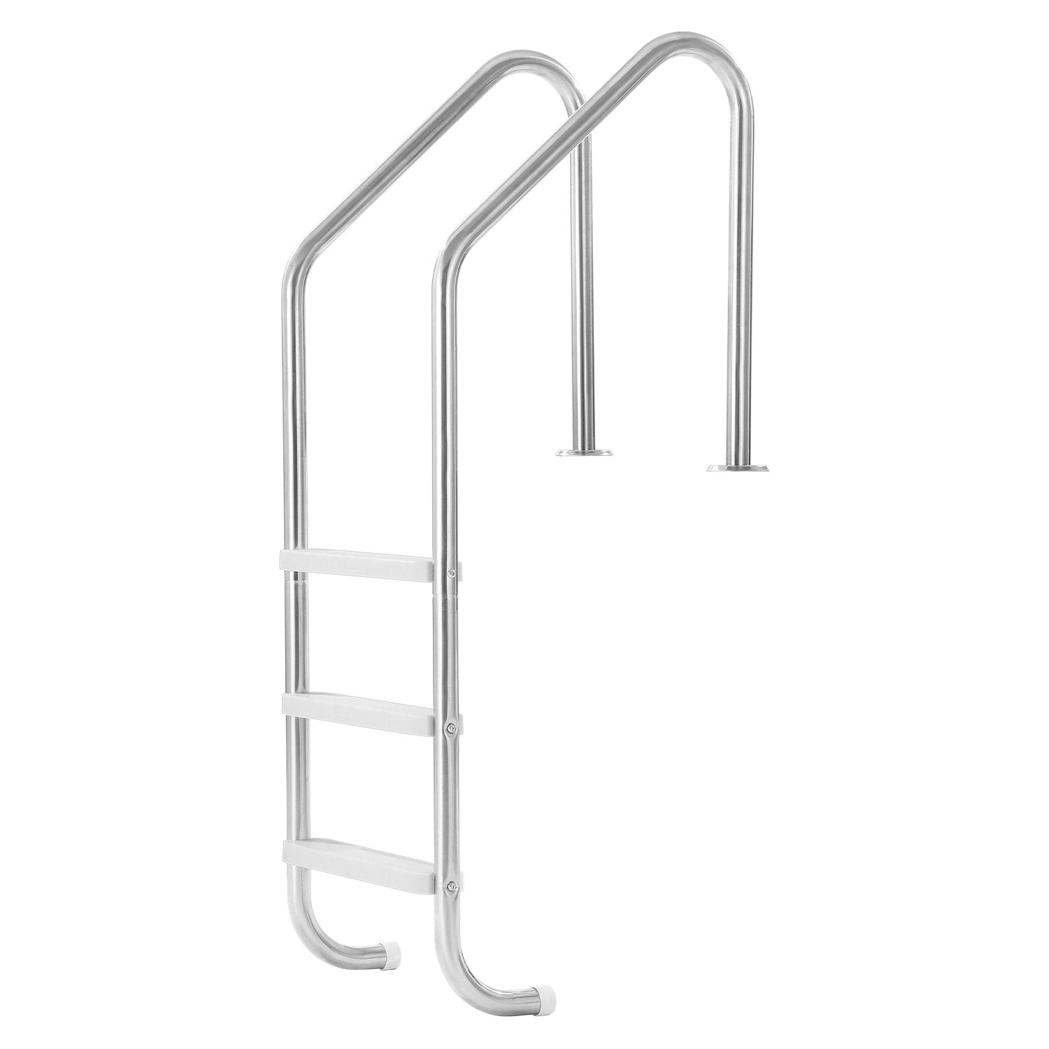 VEVOR Stainless Steel Pool Ladder 3-Step & 2 Handrails for 1219.2-1371.6 mm Pool