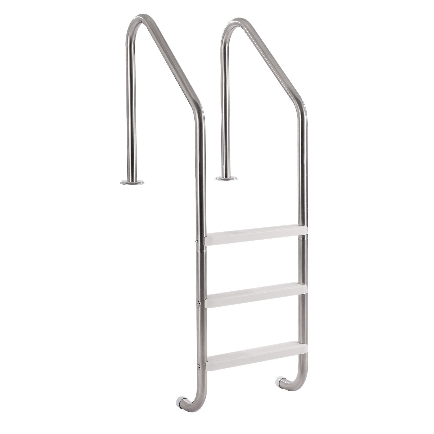 VEVOR Stainless Steel Pool Ladder 3-Step & 2 Handrails for 1219.2-1371.6 mm Pool