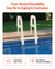 VEVOR 5-Step Inclined Robust Pool Ladder of 2 Handrails for 1219.2-1371.6mm Pool