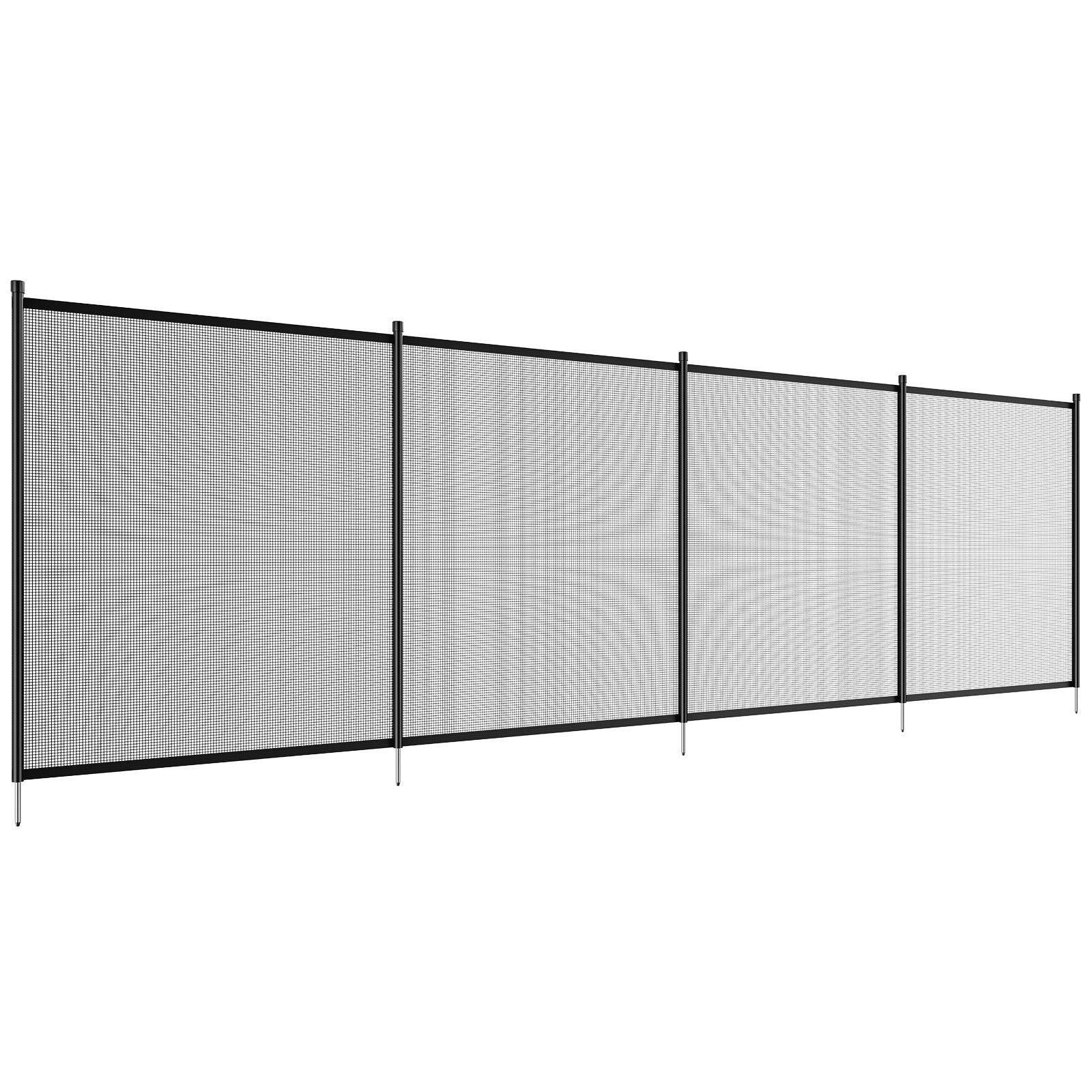 VEVOR Pool Fence, 4 x 12 FT Pool Fences for Inground Pools, Removable Child Safety Pool Fencing, Easy DIY Installation Swimming Pool Fence, 340gms Teslin PVC Pool Fence Mesh Protects Kids and Pets