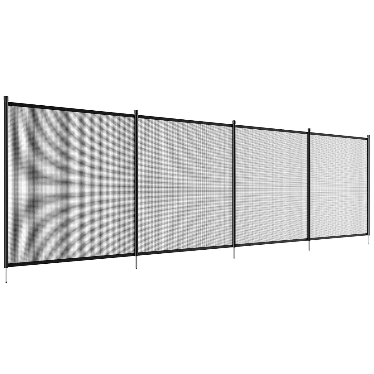VEVOR Pool Fence, 4 x 72 FT Pool Fences for Inground Pools, Removable Child Safety Pool Fencing, Easy DIY Installation Swimming Pool Fence, 340gms Teslin PVC Pool Fence Mesh Protects Kids and Pets