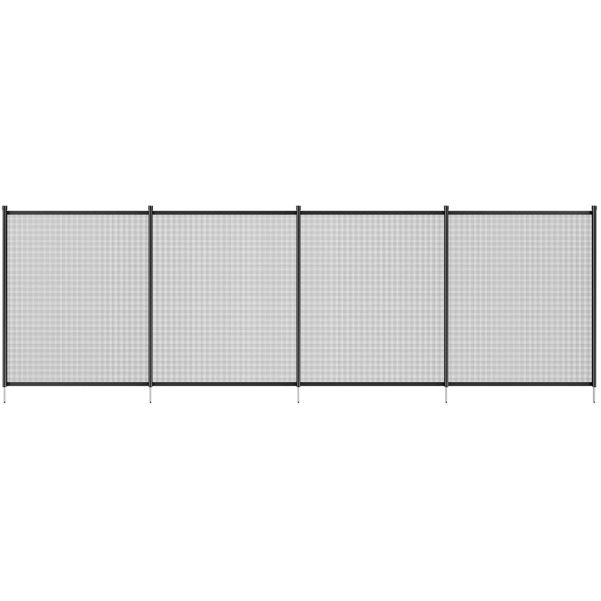VEVOR Pool Fence, 4 x 72 FT Pool Fences for Inground Pools, Removable Child Safety Pool Fencing, Easy DIY Installation Swimming Pool Fence, 340gms Teslin PVC Pool Fence Mesh Protects Kids and Pets