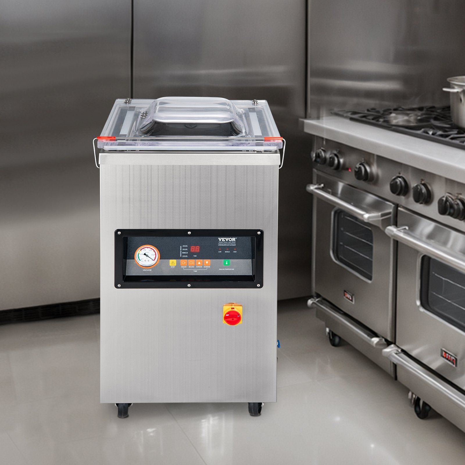 Vevor DZ-400/2E Automatic Extra Deep Vacuum Sealer Food Vacuum Sealing Packing Machine 220V
