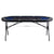 VEVOR 8 Player Foldable Poker Table, Blackjack Texas Holdem Poker Table with Padded Rails and Stainless Steel Cup Holders, Portable Folding Card Board Game Table,183cm Oval Casino Leisure Table, Blue