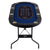 VEVOR 8 Player Foldable Poker Table, Blackjack Texas Holdem Poker Table with Padded Rails and Stainless Steel Cup Holders, Portable Folding Card Board Game Table,183cm Oval Casino Leisure Table, Blue