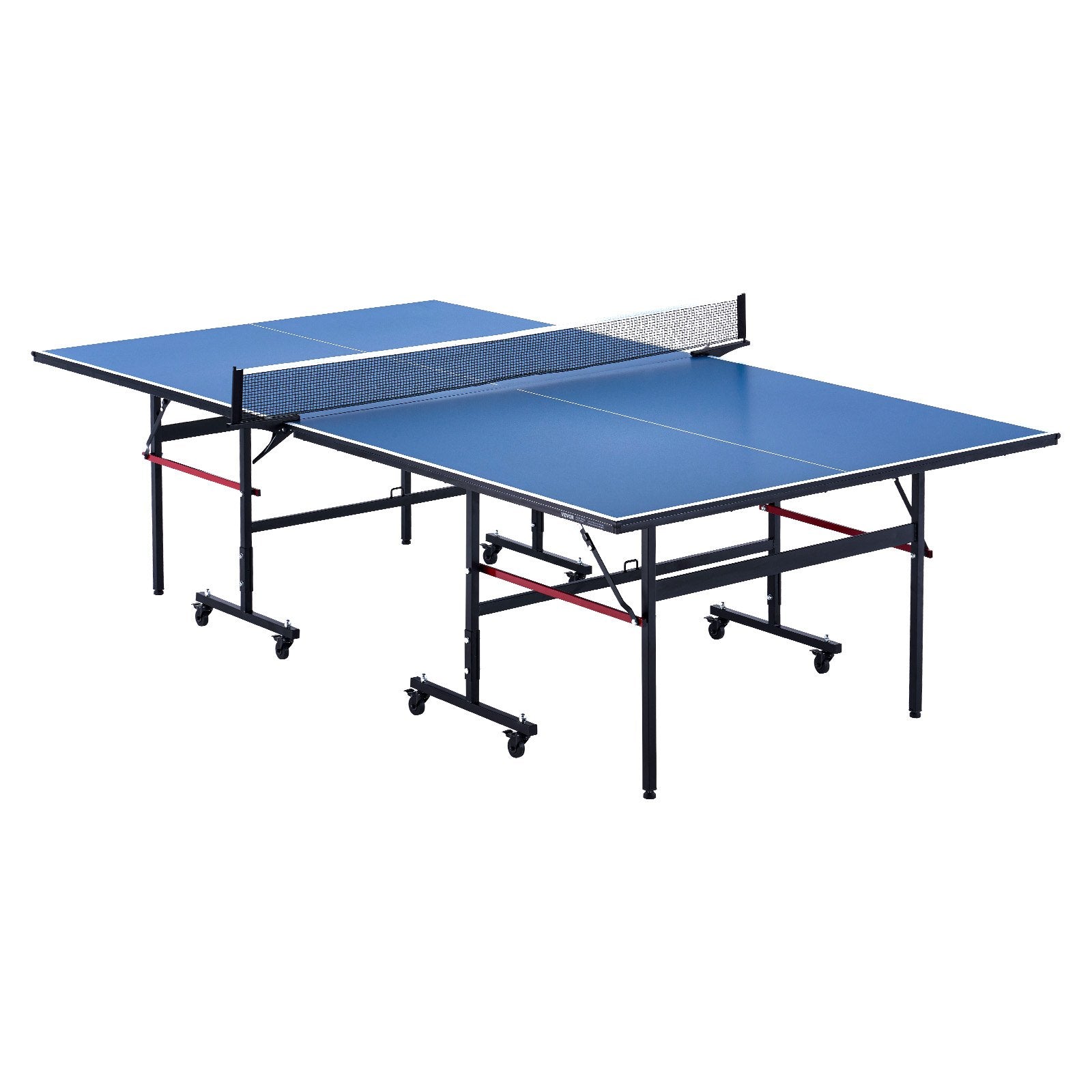 VEVOR Ping Pong Table Foldable Table Tennis Game Table Indoor with Clamp Net