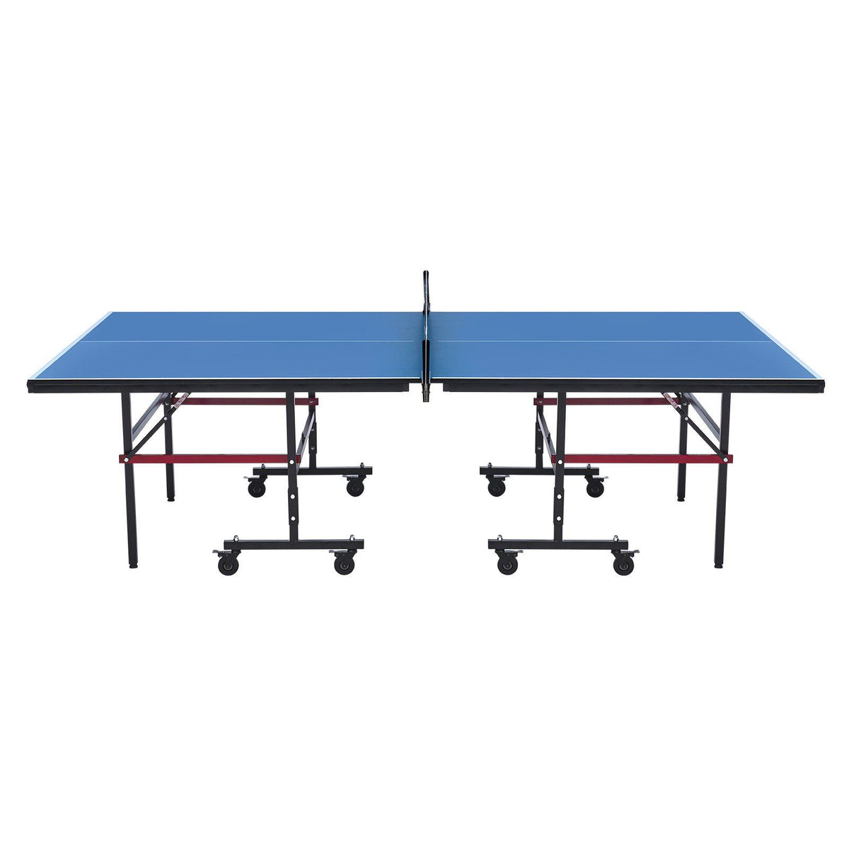 Ping Pong Table, Professional Table Tennis Game, Indoor MDF Portable Table Tennis Table, Foldable Ping Pong Table with Quick Clamp Net and Lockable Wheels, 10 Minute Easy Assembly, 18mm Tabletops