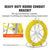 VEVOR Fish Tape Fiberglass, 150 m, 7.9 mm, Duct Rodder Fishtape Wire Puller, Cable Running Rod with Steel Reel Stand, 3 Pulling Heads, Fishing Tools for Walls and Electrical Conduit, Non-Conductive