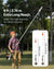 VEVOR Gas Pole Saw, 25CC 2 Stroke Gas Powered Pole Saws with 20.3 cm Cutting Bar, Cordless Tree Trimmer with 650ml Fuel Tank, 2 to 2.74 m Extendable, Powerful Chainsaw for Tree Trimming Pruning