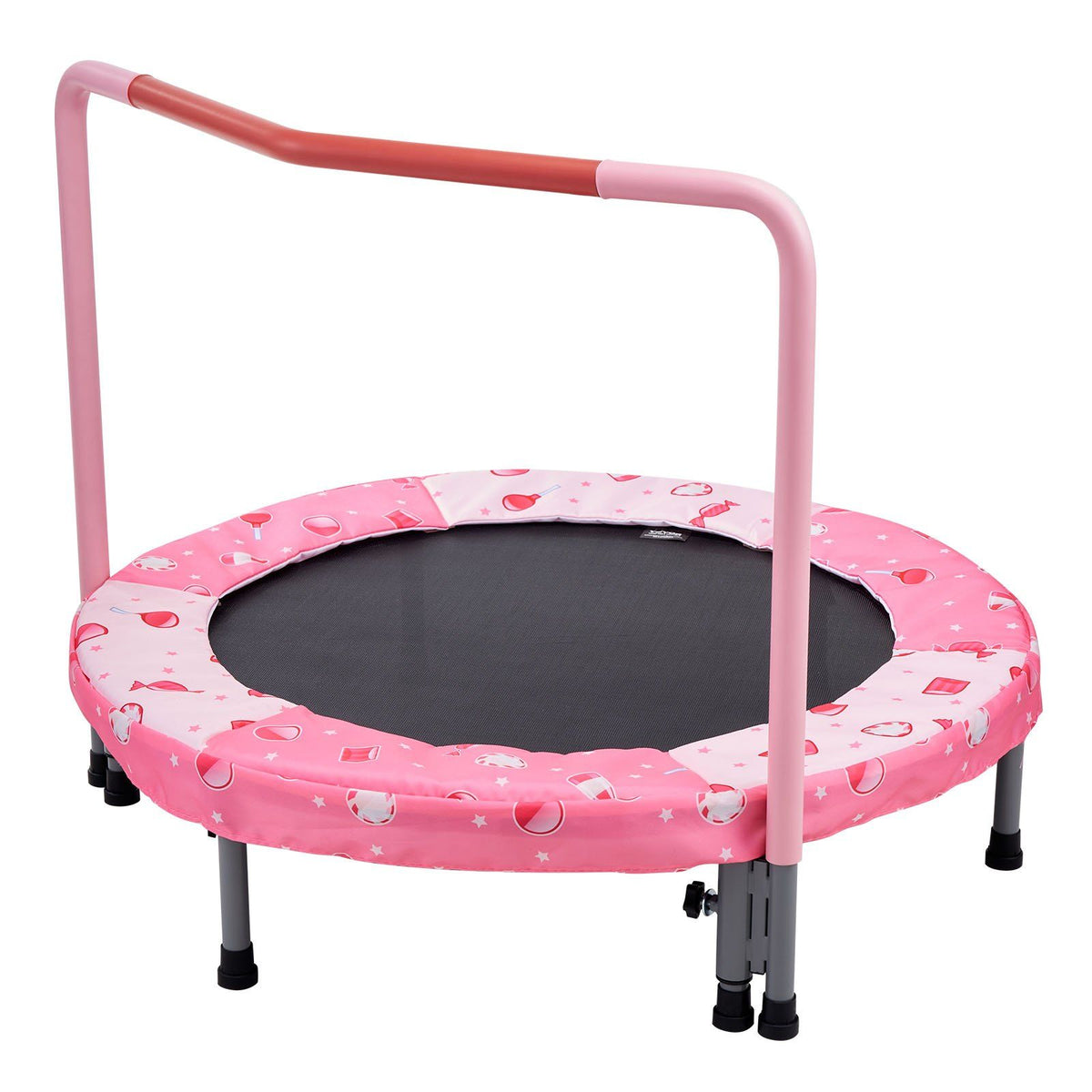 36" Kids Trampoline, 3FT Indoor Outdoor Trampoline, Foldable Mini Trampoline with Handle, Rebounder Trampoline for Toddlers, Birthday Gift for 3+ Years Children, Boys Girls for Fun, Red