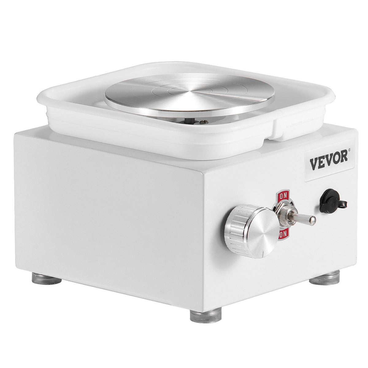 VEVOR Mini Pottery Wheel Electric Ceramic Wheel Machine 0-320RPM Speed White