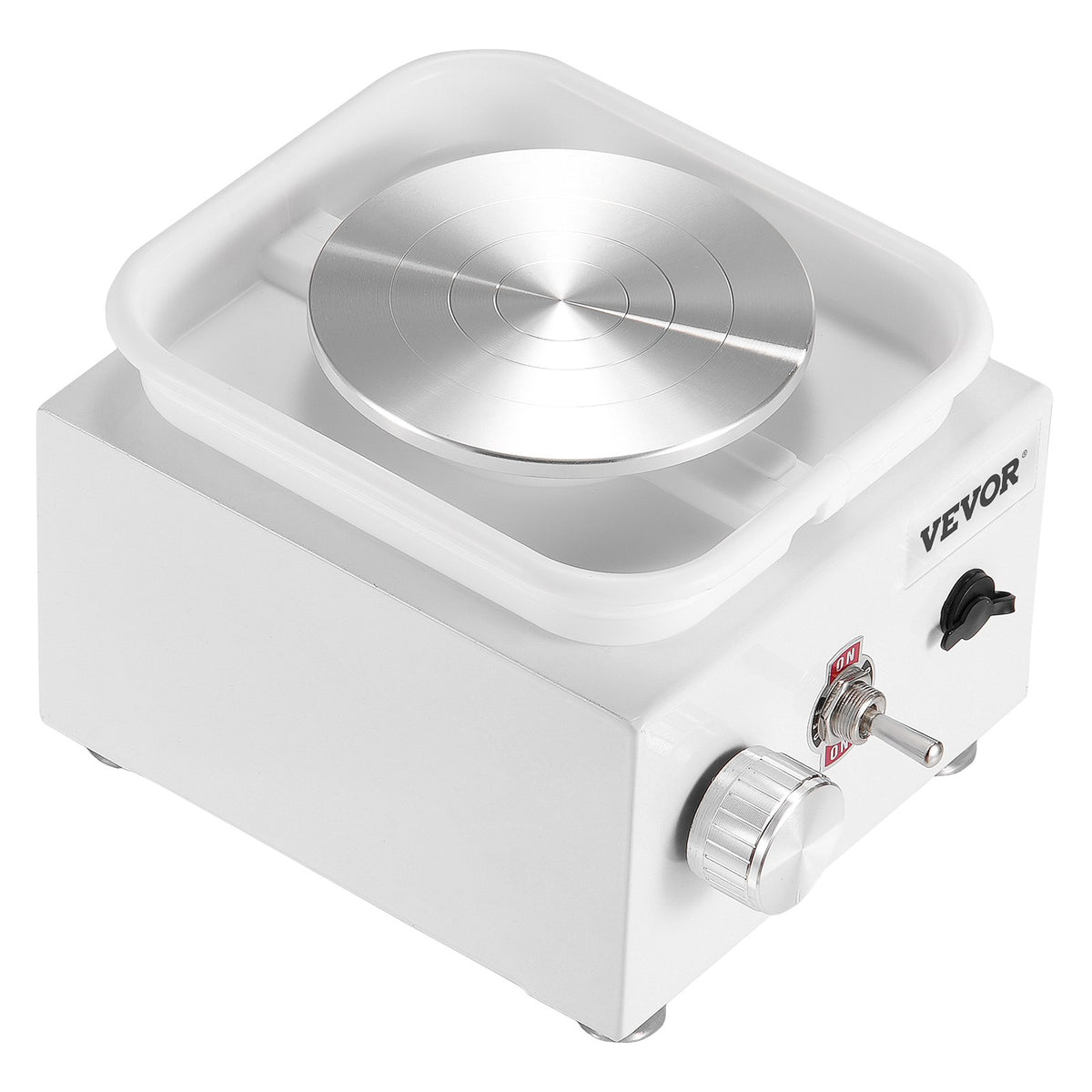 VEVOR Mini Pottery Wheel Electric Ceramic Wheel Machine 0-320RPM Speed White
