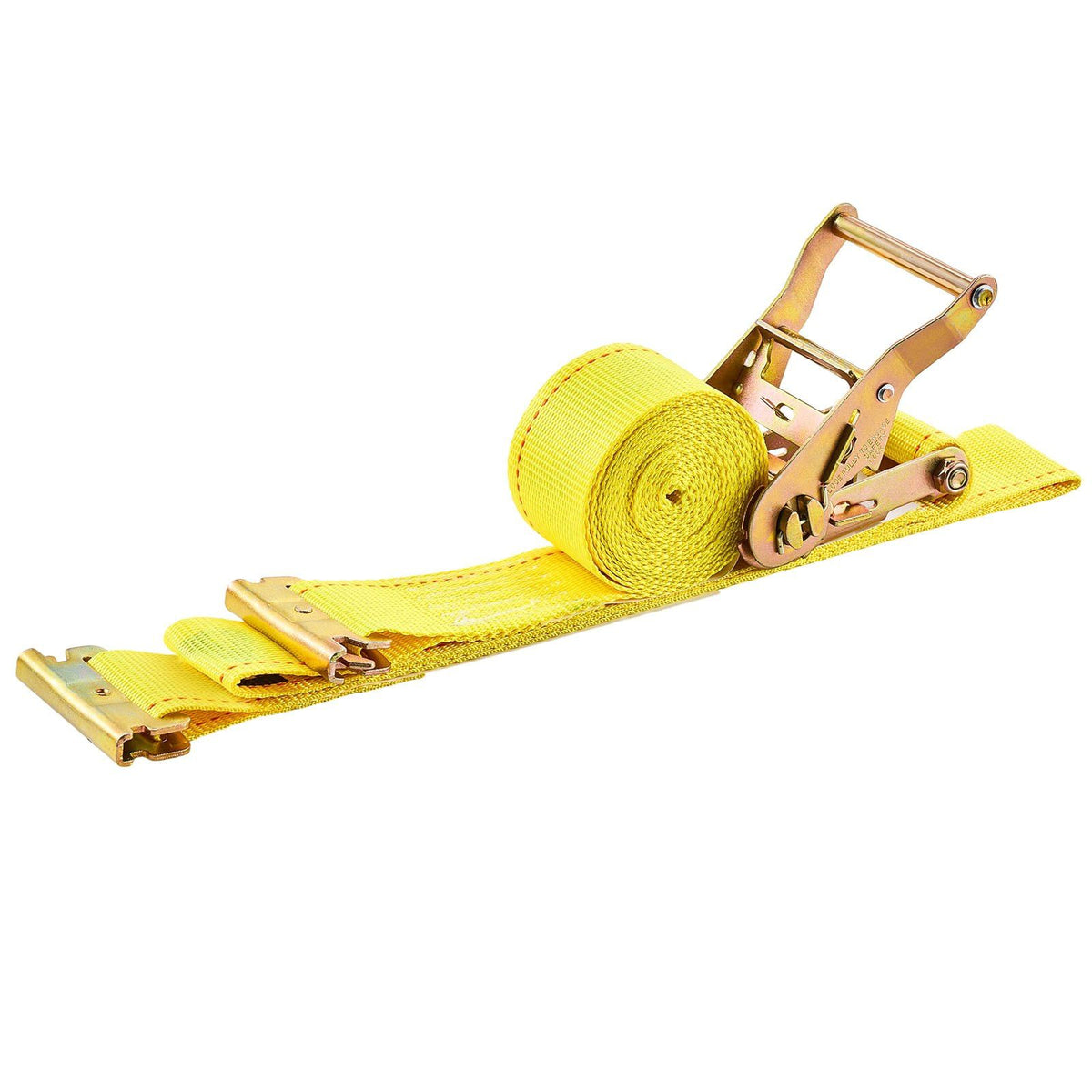Ratchet Straps, 50.8 mm x 4.6 m, 30 Pack E-Track Tie Down Straps, 1995 kg Break Strength &amp; 662 kg Rated Load, Tie Down Ratcheting for Moving, Trailers, Motorcycles, Kayaks, Car Roof, Yellow