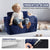 VEVOR Baby Chair Foldable 2-in-1 Comfy Baby Lounger Couch Kids Sofa Blue