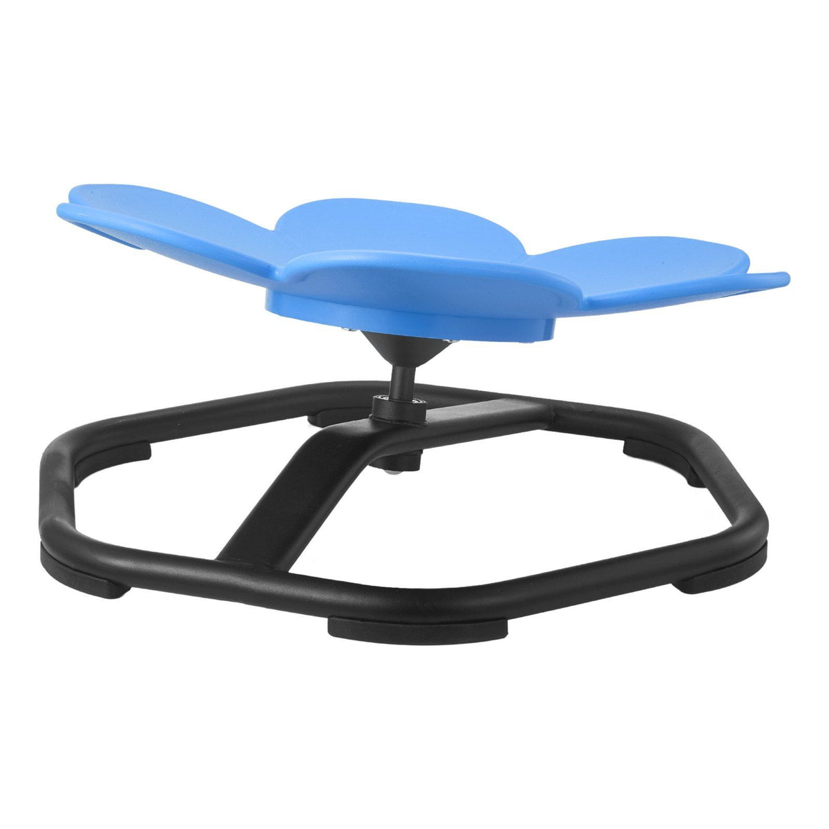 Kids Swivel Chair, 220 lbs Capacity, Flower Shape Sensory Spinning Chair, Autistic Kids Sensory Toy Seat with Non-Slip Metal Base, Toddler Sit &amp; Spin Seat for Coordination Balance Focus, Blue