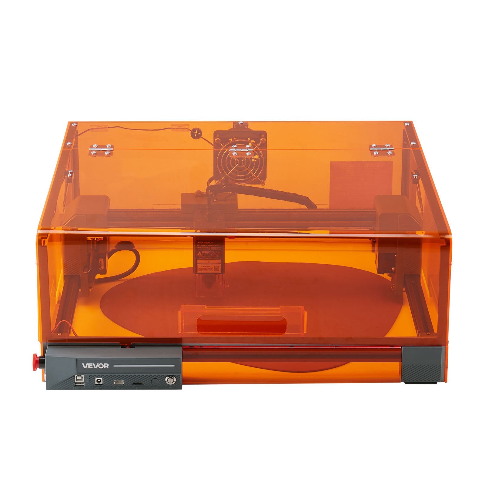VEVOR Laser Engraver, 10W, Laser Engraving and Cutting Machine with Enclosure, Laser Cutter Engraver Machine, 300 x 300 mm Working Area, 7000 mm/min, for Wood, Leather, Glass, Certain Metal, Class 1