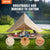 VEVOR Canvas Bell Tent 3m/9.8ft 4-Season Canvas Tent for Camping with Stove Jack