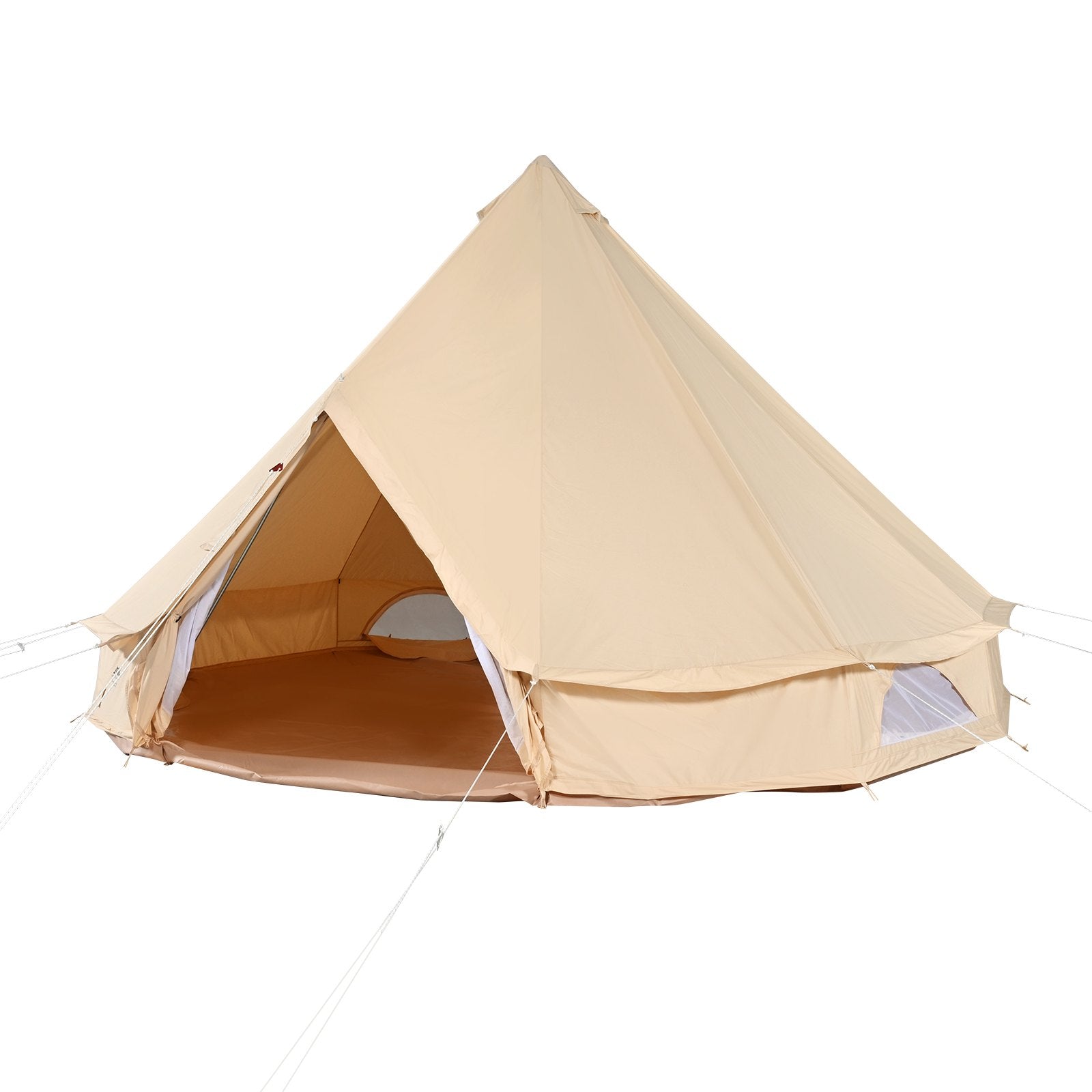 VEVOR Canvas Bell Tent 3m/9.8ft 4-Season Canvas Tent for Camping with Stove Jack