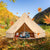 VEVOR Canvas Bell Tent 4m/13.12ft 4-Season Camping Yurt Tent with Stove Jack