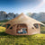VEVOR Canvas Tent 4 Seasons 5 m/16.4 ft Bell Tent for Camping with Stove Jack