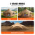 VEVOR Canvas Tent 4 Seasons 5 m/16.4 ft Bell Tent for Camping with Stove Jack