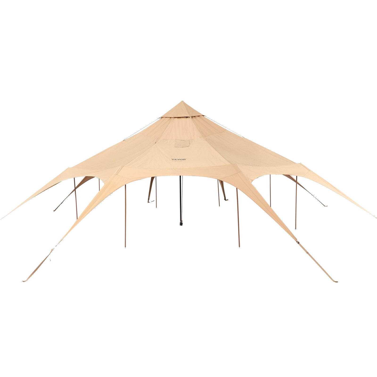 VEVOR Canvas Tent 4 Seasons 5 m/16.4 ft Bell Tent for Camping with Stove Jack
