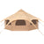 VEVOR Canvas Tent 4 Seasons 5 m/16.4 ft Bell Tent for Camping with Stove Jack