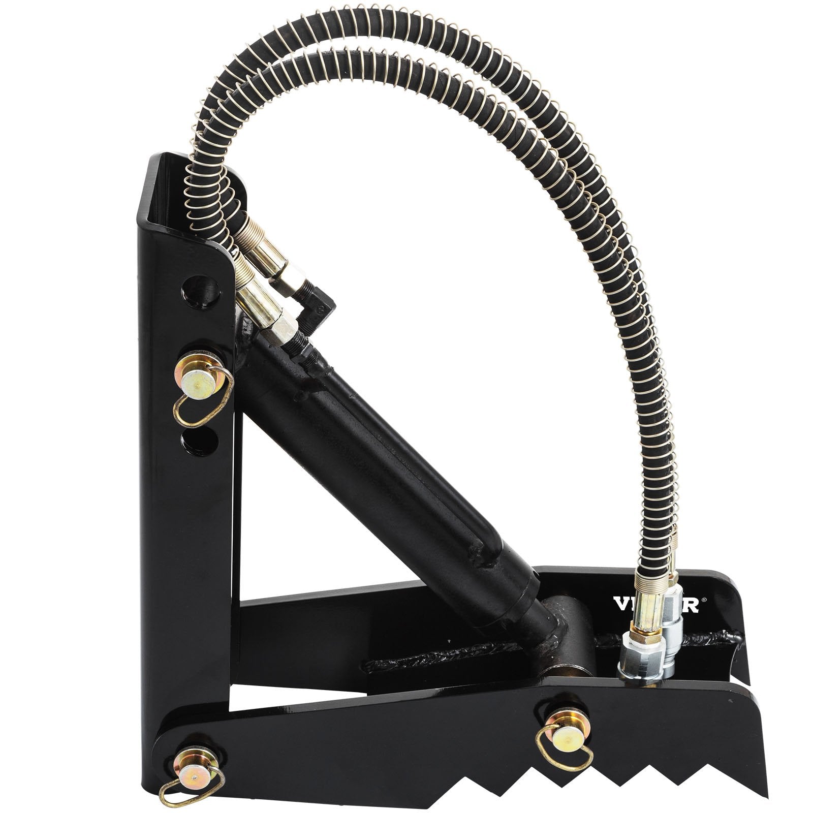 VEVOR Hydraulic Backhoe Thumb, 45.7cm 1.27cm Thickness Heavy Duty Excavator Thumb, Black Steel Weld On Thumb Attachments with Hydraulic Cylinder, Mechanical Hydraulic Thumb for Backhoe/Excavator