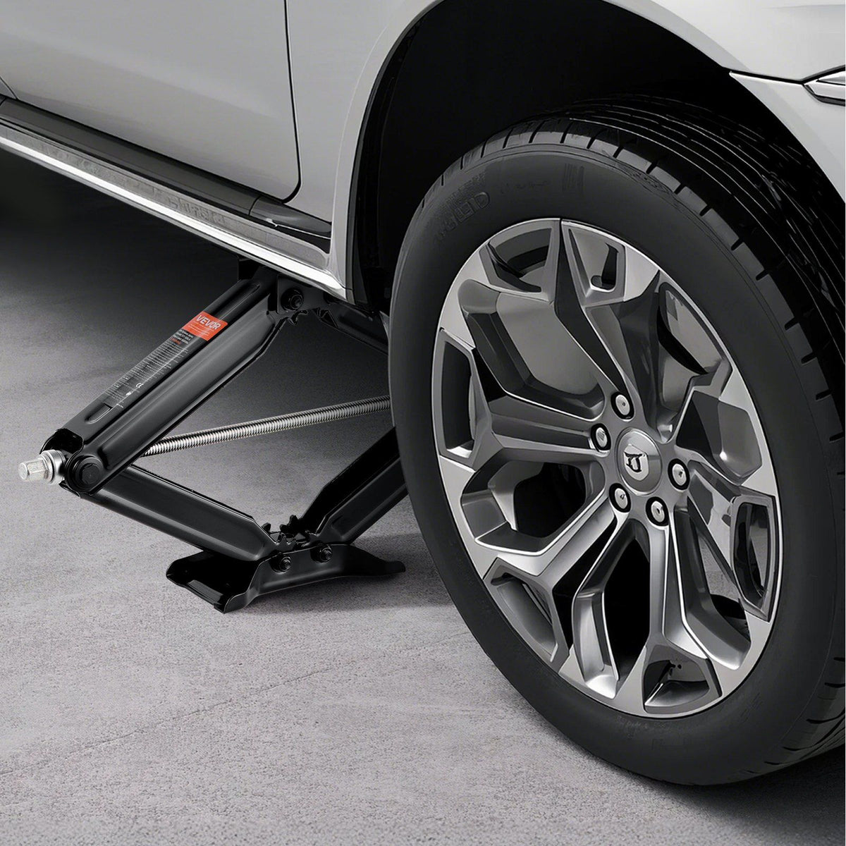 2268 kg RV Scissor Jacks, 10.3-59.5 cm RV Stabilizer Leveling Scissor Jacks, Set of 4, Heavy Duty Stabilizer Jack with Crank Handle, Socket and Bubble Levels, Not Easily Bent or Deformed