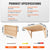 VEVOR Wall Mounted Folding Table, Wall Mounted Drop Leaf Tables, Solid Wood Floating Desk for Dining, Laundry Room, Office, 31.5" x 23.58" x 17.24" Fold Down Desk