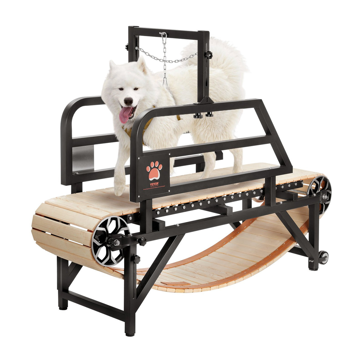 VEVOR Dog Treadmill for Medium Dogs, 330lbs Weight Capacity, Dog Running Machine with Adjustable Ramps, 15.5" Runway Dog Pacer Slatmill, Pet Treadmill Exercise Equipment for Indoor &amp; Outdoor Exercise