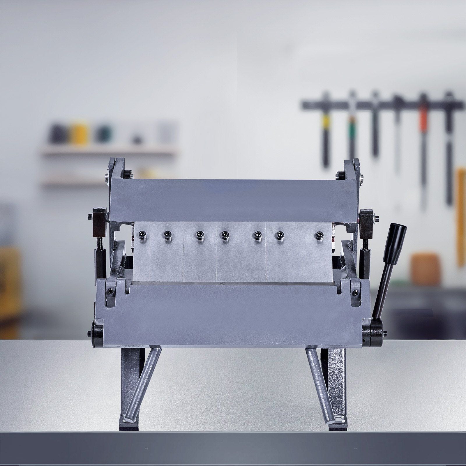 Box and Pan Brake, 305 mm Sheet Metal Bending Brake, 20-Gauge Mild Steel Capacity, 0-135 Degree Adjustable, Metal Bender Machine with 5 Fingers, Heavy-Duty Aluminum Folder for Precise Bending